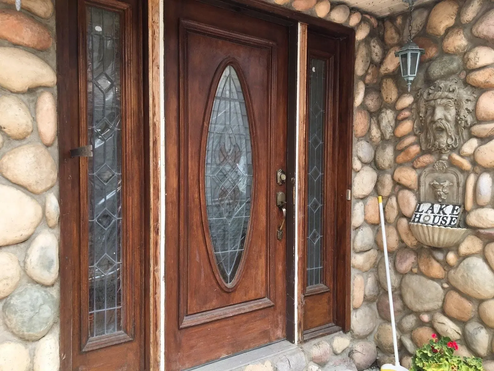 Custom Wood & Glass Entry Door