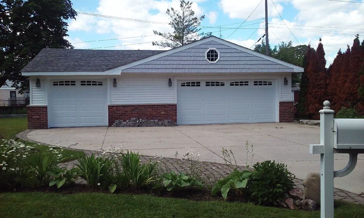 New garage door installation
