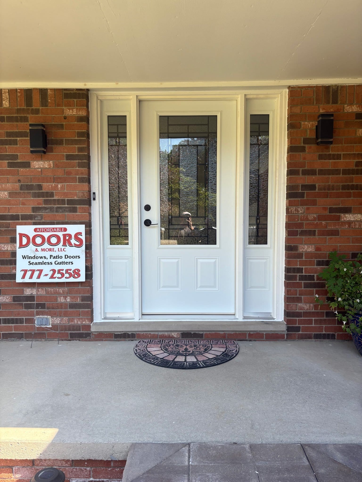 Recent door — after