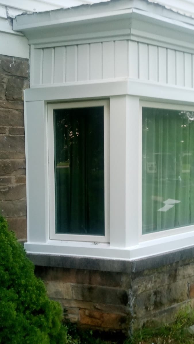 Entry door after installation